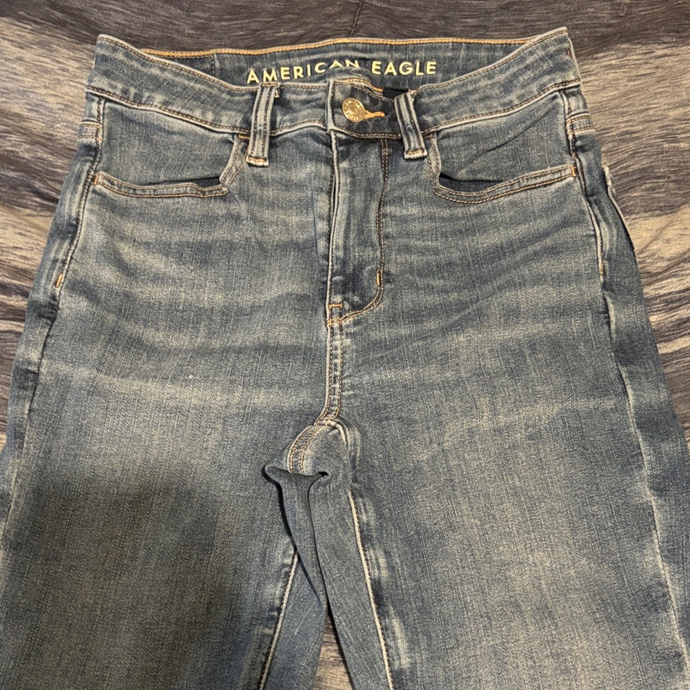 American Eagle Outfitters High Rise Dark Blue Jeans